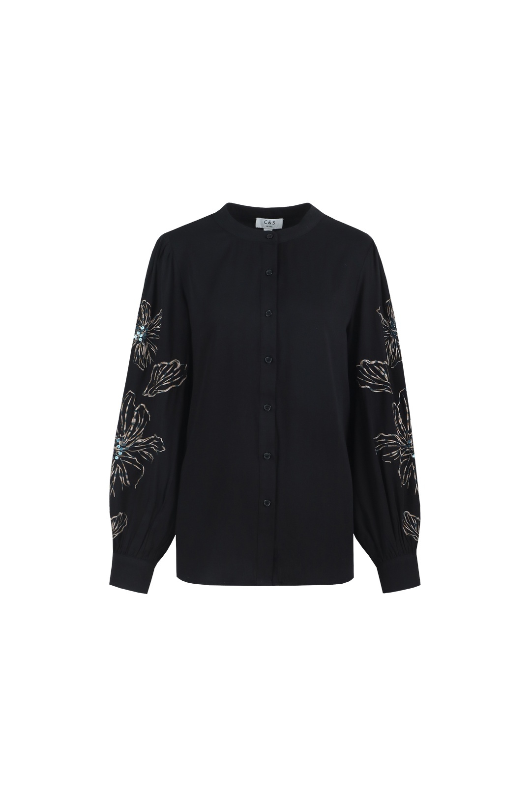 C&S THE LABEL - LIANNE - BLOUSE - ZWART