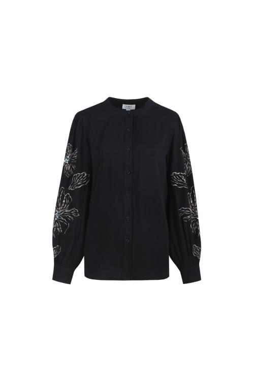 C&S THE LABEL - LIANNE - BLOUSE - ZWART
