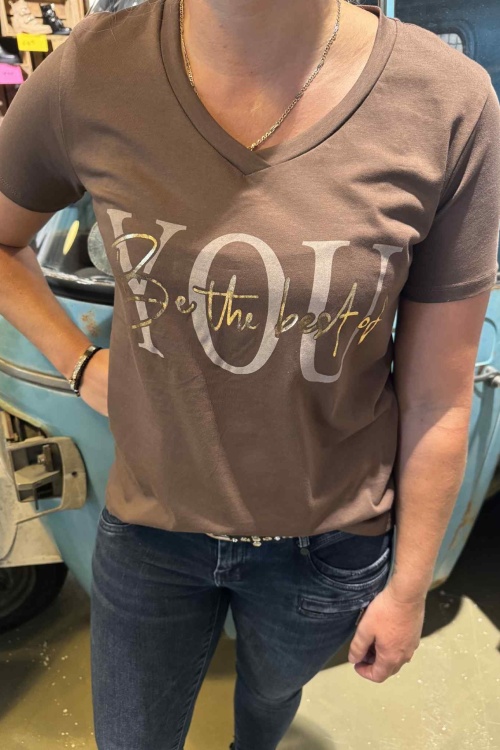 TSHIRT - PRINT - YOU - DONKERBRUIN