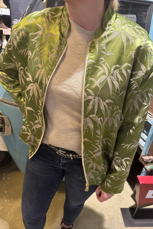 BOMBER - PRINT - GROEN PRINT