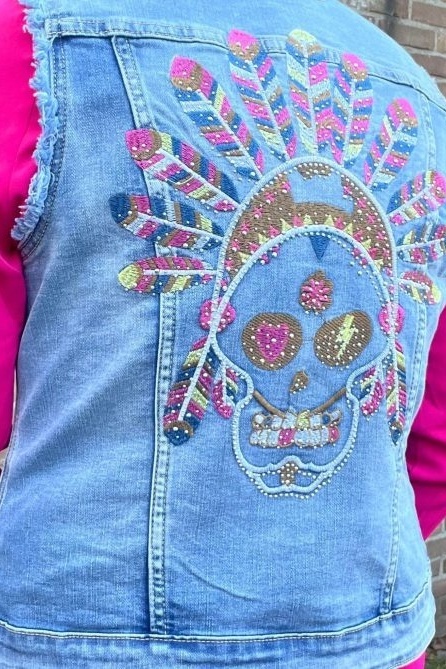 GILET INDIAN – DENIM