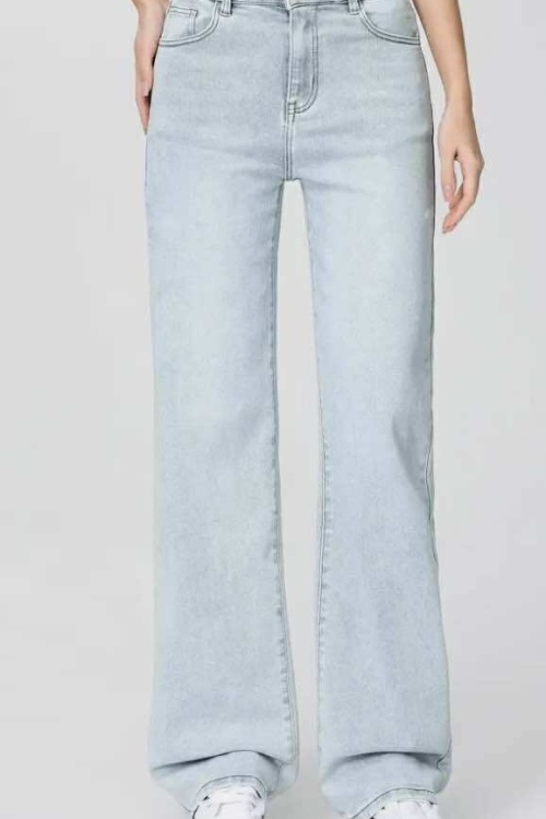 H953-16 - WIDE LEG - LICHTE DENIM