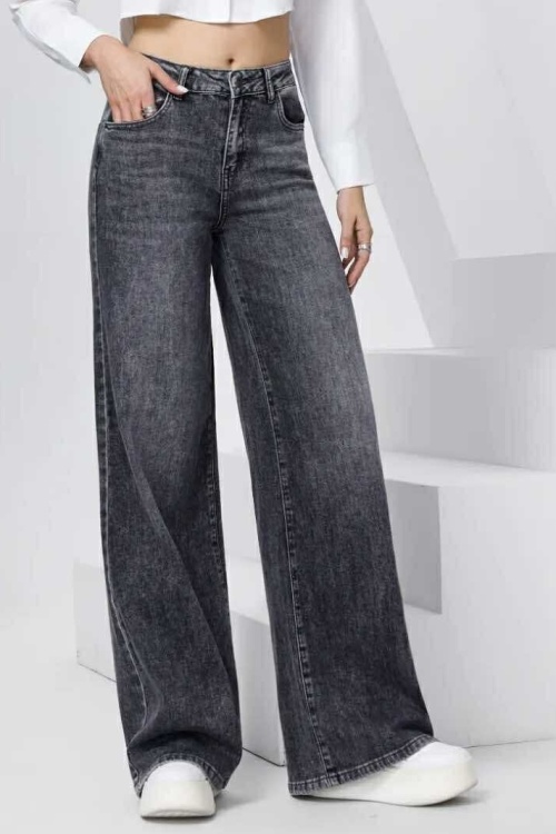 HM8511-5 - WIDE LEG LANG - GRIJS