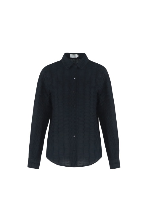 C&S THE LABEL - LEILA BLOUSE - ZWART