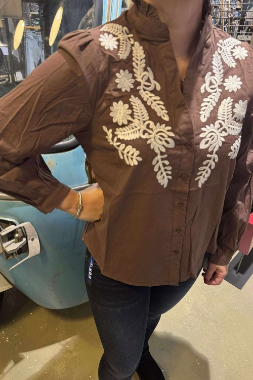 7740 - BLOUSE - BRUIN PRINT