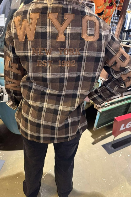 BLOUSE - NEW YORK - BRUIN BLOK