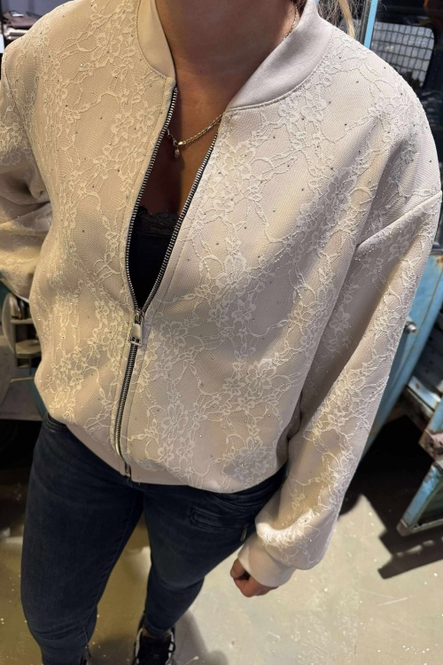  VEST - STRASS - BEIGE 