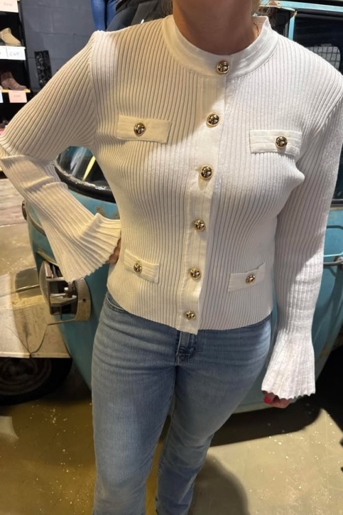 CH9168 - TOP - WIT KNOOP 