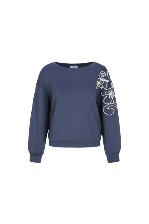 C&S THE LABEL - WILHELMINA - SWEATER - BLAUW
