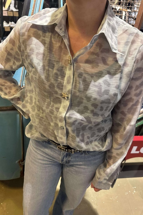 HS9062 - BLOUSE - BLAUW LEO 