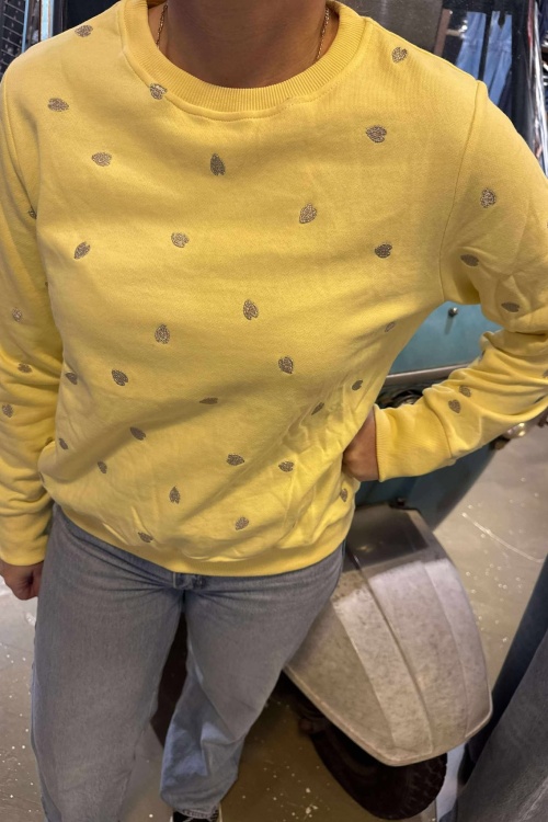  SW0041 - SWEATER - GEEL HART 