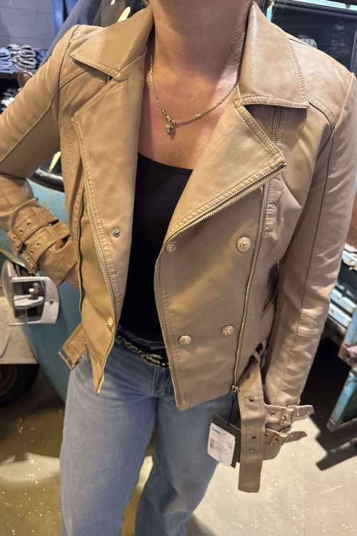 WS986 - JACK PU - DONKER BEIGE 