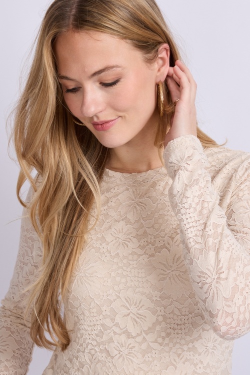 C&S THE LABEL - TROY - TOP - BEIGE 