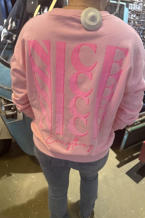  SWEATER - NICE - ROZE 