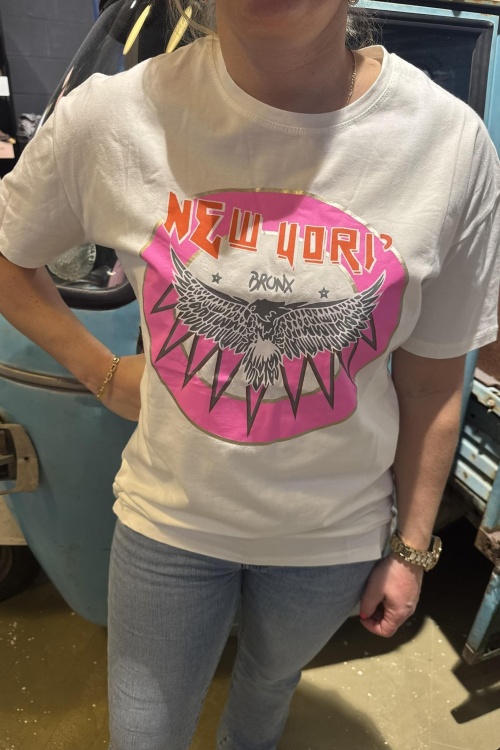 Y065-21 - TSHIRT - NY WIT 