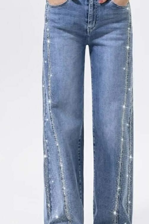 HM8620 - WIDE LEG - MIDDENBLAUW STRASS