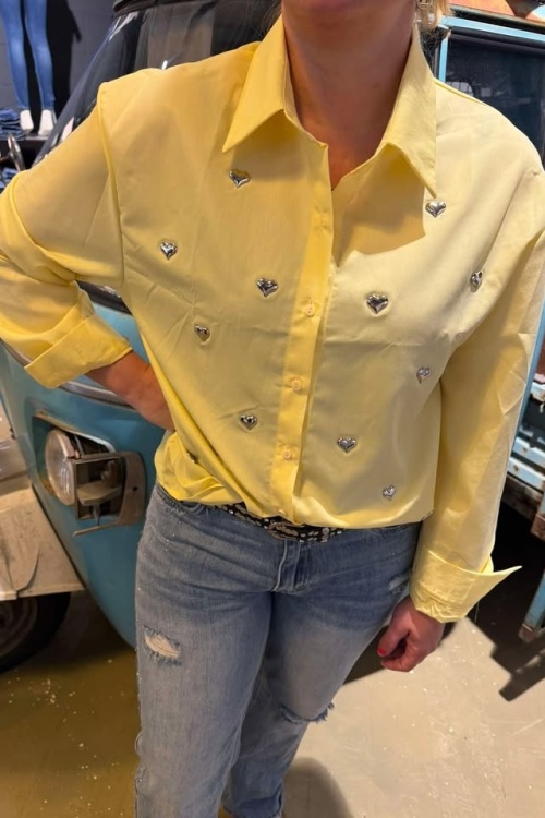 CY5467 - BLOUSE - GEEL HART