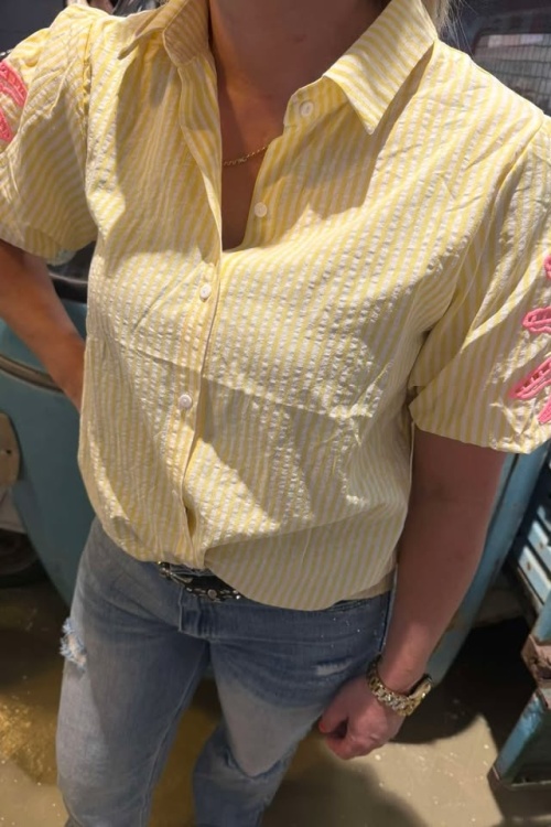 CY4814 - BLOUSE - GEEL KM 