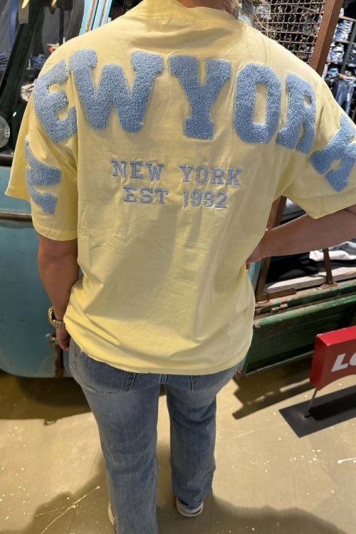 TSHIRT - R7191 - GEEL NY 
