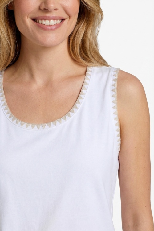 C&S THE LABEL - TALE - SINGLET - OFFWHITE