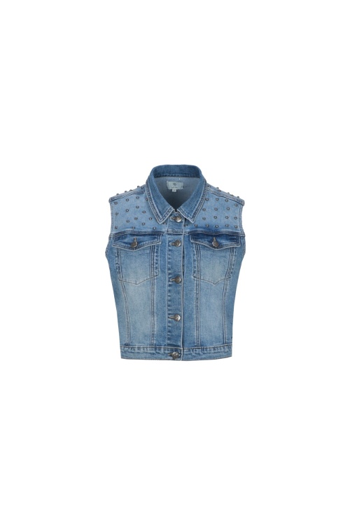 C&S THE LABEL - GWYNETH GILET - DENIM