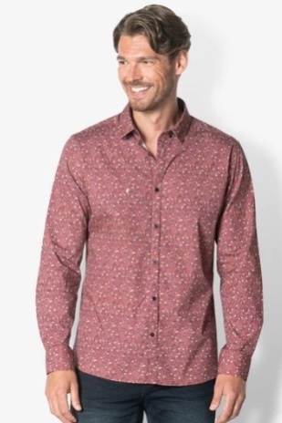 TWINLIFE – TW34201 BLOUSE – ROOD PRINT